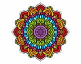 Mandala estrella decorada