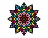 Mandala estrella floral