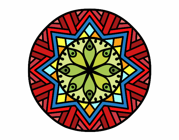 Mandala flor de bambú