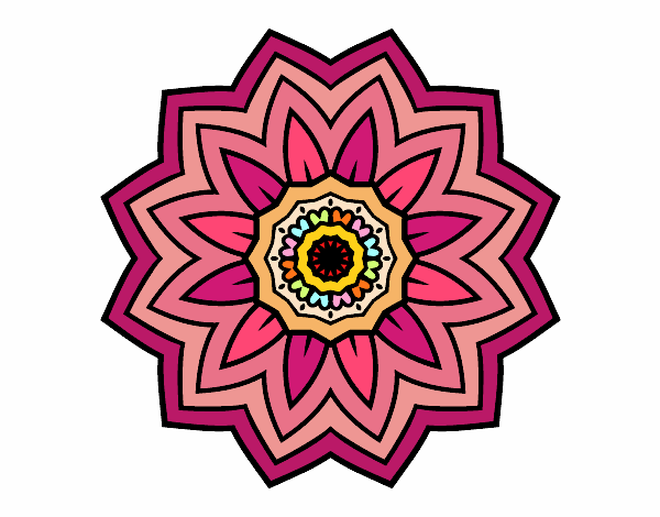 Mandala flor de girasol