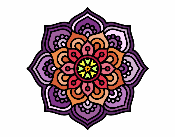 Mandala flor de la concentración