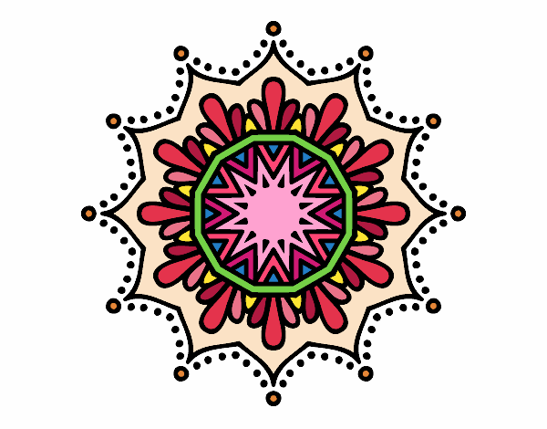 Mandala flor de nieve