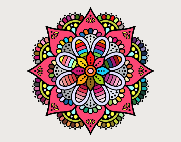 Mandala flor de primavera