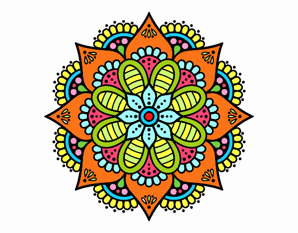 Mandala flor de primavera