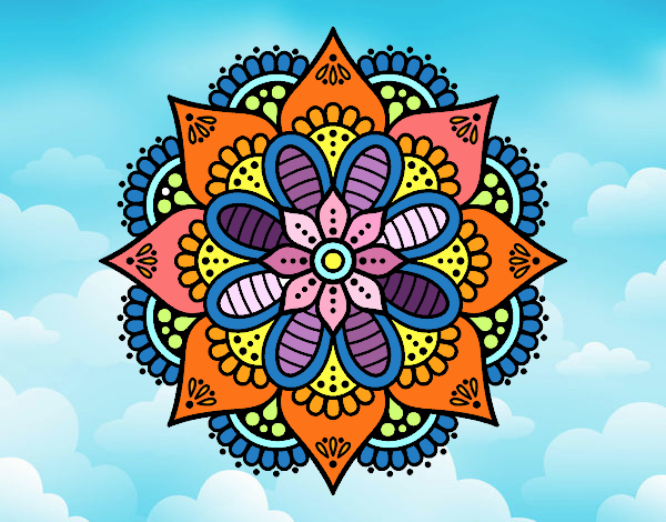 Mandala flor de primavera