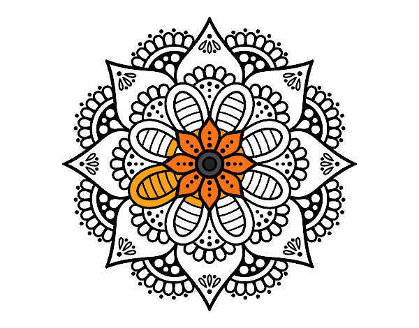 Mandala flor de primavera