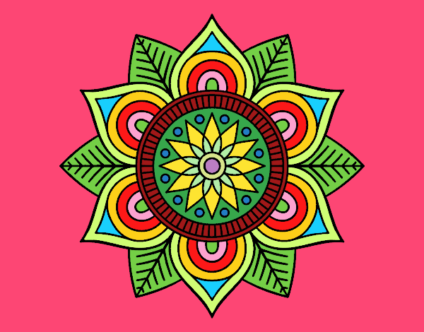 Mandala flor estelar