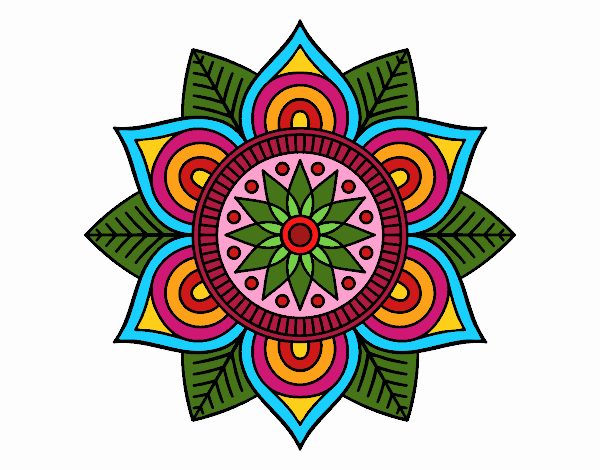 Mandala flor estelar