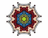 Mandala flor simétrica