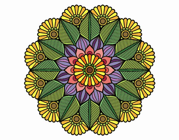 Mandala jardín vegetal