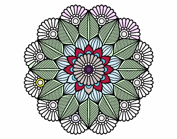 Mandala jardín vegetal