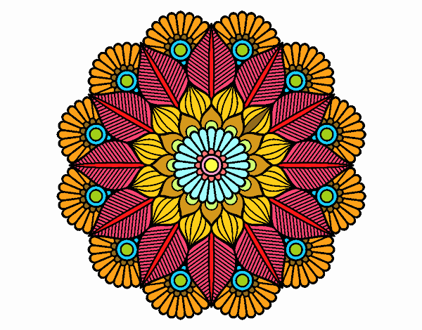 Mandala jardín vegetal