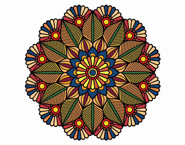 Mandala jardín vegetal