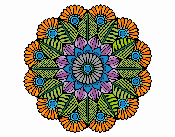 Mandala jardín vegetal