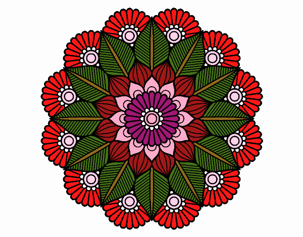 Mandala jardín vegetal