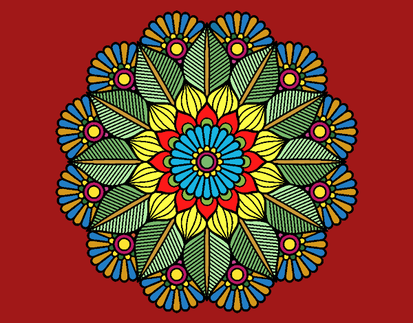 Mandala jardín vegetal