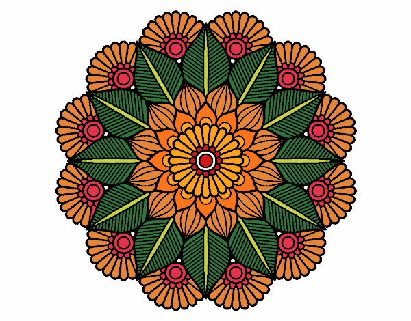 Mandala jardín vegetal