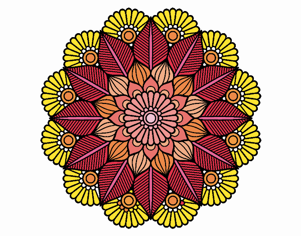 Mandala jardín vegetal