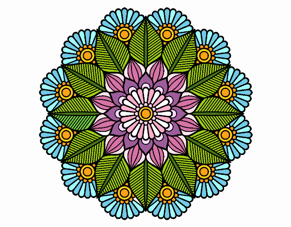 Mandala jardín vegetal