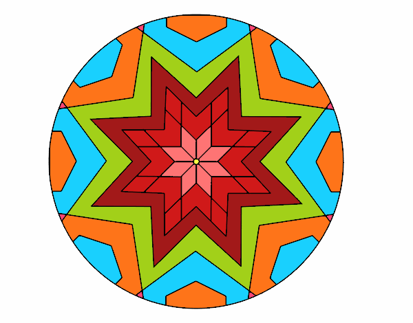 Mandala mosaico estrella