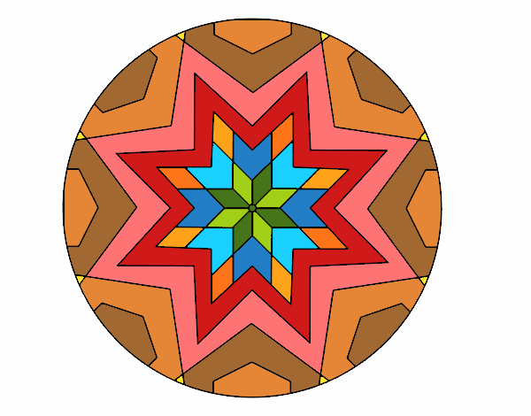 Mandala mosaico estrella