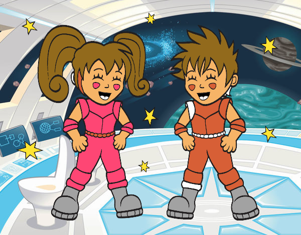 Niños astronautas