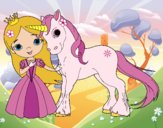 Princesa y unicornio