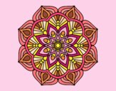 Un mandala de flor oriental