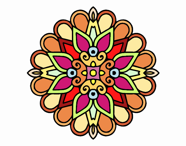 Un mandala estilo árabe