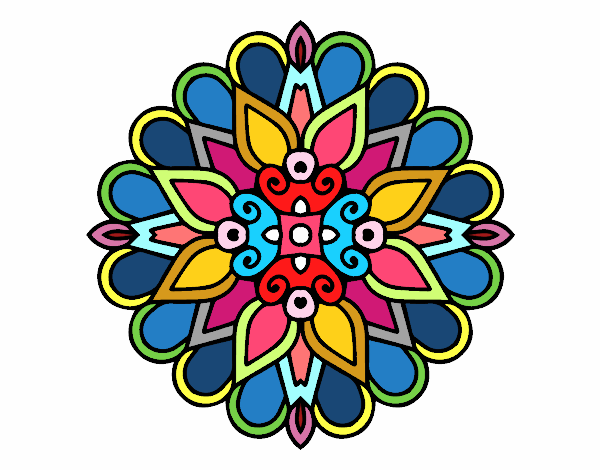 Un mandala estilo árabe