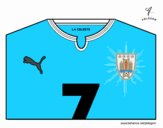 Camiseta del mundial de fútbol 2014 de Uruguay