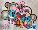 Gumball y amigos contentos