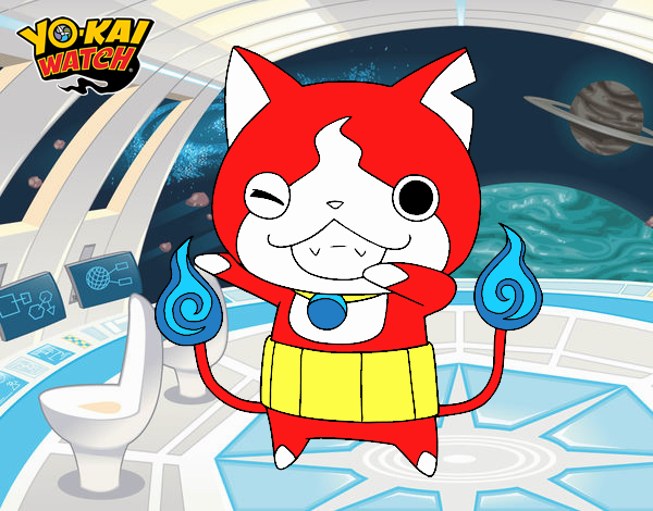 Jibanyan guiñando el ojo