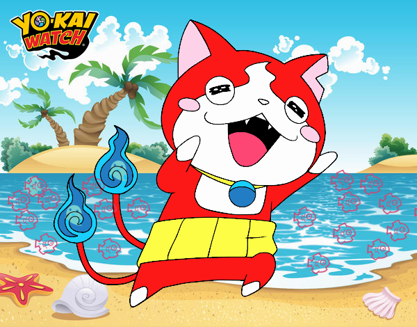 Jibanyan super feliz