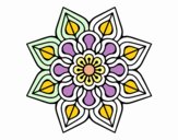 Mandala de flor sencilla