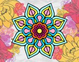 Mandala de flor sencilla