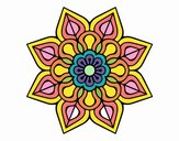 Mandala de flor sencilla