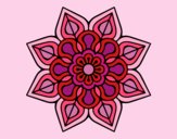 Mandala de flor sencilla