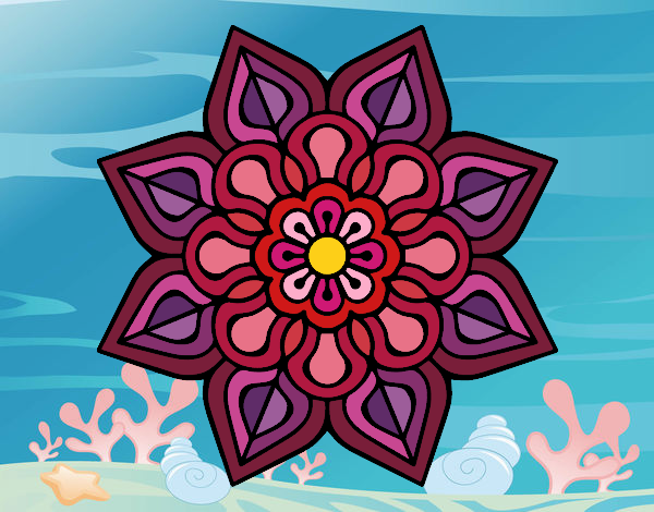 Mandala de flor sencilla