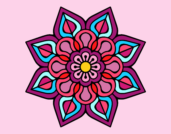 Mandala de flor sencilla