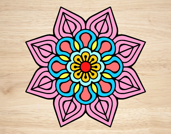 Mandala de flor sencilla