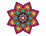 Mandala de flor sencilla