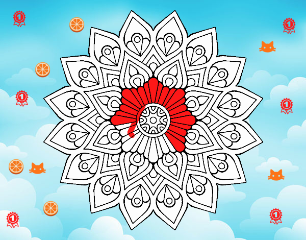 Mandala destello creciente