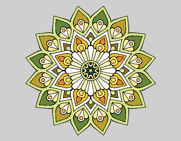 Mandala destello creciente