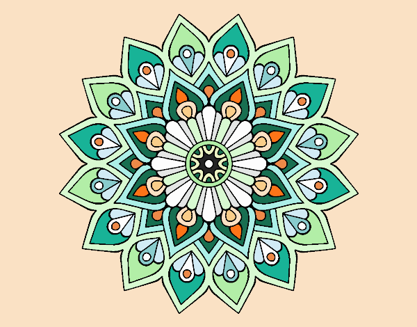 Mandala destello creciente