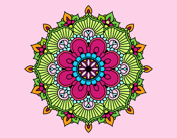 Mandala destello floral