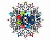 Mandala destello floral