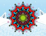 Mandala flor de nieve