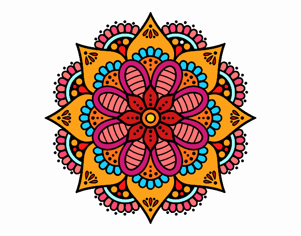 Mandala flor de primavera