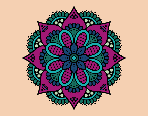 Mandala flor de primavera